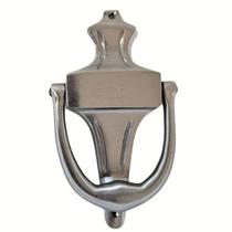 Aldrava Classica Estilo Ingles Batedor LATÃO CROMADO ESCOVAD