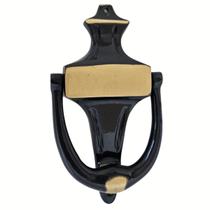 Aldrava Classica Estilo Ingles Batedor LATÃO OXIDADO C/ Verniz