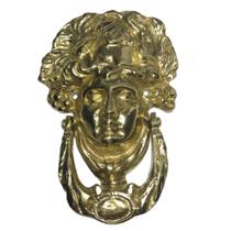 Aldrava Índio Batedor De Porta Bronze Batente Artesanal