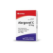 Alergovet C 0,7 mg - 10 comprimidos - Coveli