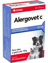 Alergovet C 0,7 Mg - 20 Comprimidos Original (com Nf) - COVELI