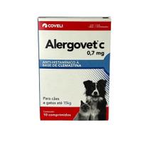 Alergovet C 0,7mg 10 Comprimidos - Coveli