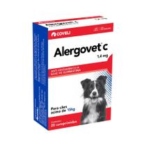Alergovet C 1,4mg Anti-Histamínico Para Cães 10Comp.