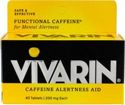 Alertness Aid Vivarin 40 comprimidos (pacote de 4) com 200 mg de cafeína