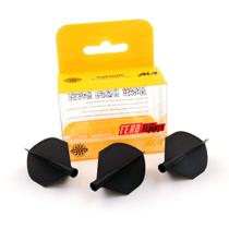 Aletas para dardos CUESOUL TERO AK4 Black Shield, 3 peças Aletas para dardos CUESOUL TERO AK4 Black Shield, 3 peças