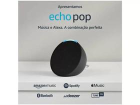 Alexa Echo Pop 1 Geração Smart Speaker -Preta - Aamazon * - .