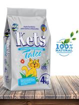 Alfa Pet Areia Higiênica Kets para Gatos Talco - 4kg