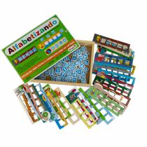 ALFABETIZANDO - Jogo Educativo de Madeira - BrinqMutti