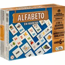 Alfabeto 2 em 1 - Dominó e Memória Educativo - Pais e Filhos - Alfabeto 2 em 1 - Dominó e Memória Educativo - Pais e Filhos -