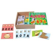 Alfabeto Alegre Brinquedo Divertido Educativo na Caixa Palavras