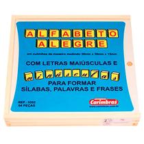 Alfabeto Alegre com Letras Maiúsculas e Minúsculas - Carimbrás Alfabeto Alegre com Letras Maiúsculas e Minúsculas - Carimbrás