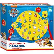 Alfabeto Caracol em Madeira Patrulha Canina NIG Brinquedos