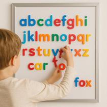 Alfabeto e Números Magnéticos Coloridos Ímã Para Geladeira Lembrete Para Quadro Magnético Letras Alfabetização Educativo