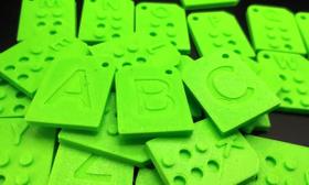 Alfabeto Em Braille Com Alfabeto Brasileiro Melhor Que MDF EVA ACRILICO - Alfa 3D