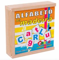 Alfabeto em Madeira 26 Peças