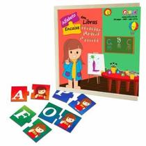 Alfabeto encaixe libras - mdf - 54 peças - ec st