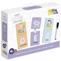 Alfabeto ilustrado escreva e apague babebi