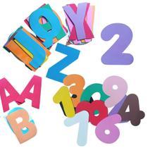 Alfabeto Letras Numeros Vogais Gigantes 21Cm 41 Peças Alfabeto Letras Numeros Vogais Gigantes 21Cm 41 Peças