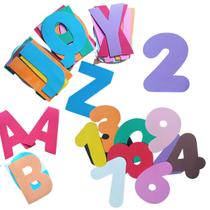 Alfabeto Letras Numeros Vogais Gigantes 21cm 41 peças Alfabeto Letras Numeros Vogais Gigantes 21cm 41 peças