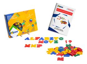 Alfabeto Móvel 65 Peças Mmp Com Livro Manipulativo