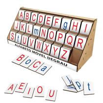 Alfabeto Móvel Degrau 130 Peças Montessoriano Branco Alfabeto Móvel Degrau 130 Peças Montessoriano Branco