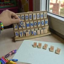 Alfabeto Móvel Degrau Educativo Criança 130 Pç Montessoriano Alfabeto Móvel Degrau Educativo Criança 130 Pç Montessoriano