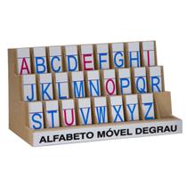 Alfabeto móvel em degrau letras de forma maiúscula e minúscula - carlu - 1204