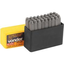 Alfabeto Punção de Aço Gravação 4 Mm Vonder Plus Alfabeto Punção de Aço Gravação 4 Mm Vonder Plus