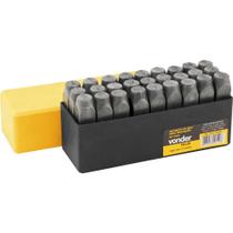 Alfabeto/punção de aço para gravação 6 mm VONDER PLUS Alfabeto/punção de aço para gravação 6 mm VONDER PLUS