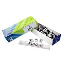 Alfabeto Radiológico de Chumbo com 130 Letras 3 x 10mm Konex Alfabeto Radiológico de Chumbo com 130 Letras 3 x 10mm Konex