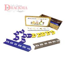 Alfabeto Silábico Simples - Sílabas Colorido 140 pçs