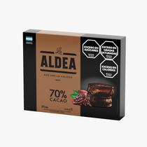 Alfajor Argentino La Aldea chocolate 70 por cento cacau