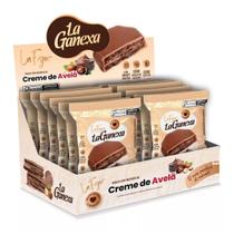 Alfajor Com Whey Protein Zero Sabor Creme De Avelã 12 Unidades 50g Cada La Ganexa