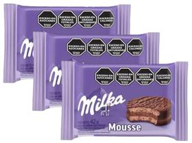 Alfajor Milka Argentino Mousse Chocolate 42g - 3 Unid