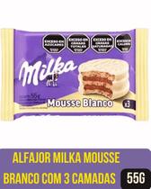 Alfajor milka mousse 3 camadas 55g sabores Alfajor milka mousse 3 camadas 55g sabores