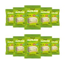 Alfajor proteíco sabor limão zero açúcar 40g topway kit com 10 un