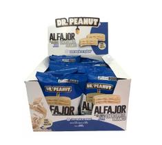 Alfajor Recheio Pasta de Amendoim Chocolate Branco 12x55g Dr Peanut