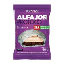 Alfajor Topway com Proteína Cookies 40g - Embalagem com 10 Unidades