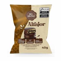 Alfajor Vegano Branco Recheio de Chocolate Livre de Glúten 40g Alfajor Vegano Branco Recheio de Chocolate Livre de Glúten 40g