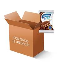 Alfajor Zero Açúcar AO LEITE Suavipan Levslim Contendo 12 Unidades De 25g Cada
