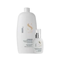 Alfaparf Semi Di Lino Diamond Illuminating Kit Shampoo 1L + Leave-in 125ml Alfaparf Semi Di Lino Diamond Illuminating Kit Shampoo 1L + Leave-in 125ml