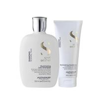 Alfaparf Semi Di Lino Diamond Illuminating Kit Shampoo 250ml + Condicionador 200ml