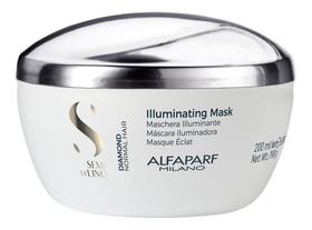 Alfaparf Semi Di Lino Diamond Máscara Revitalizadora Sem Sulfato Tratamento Para Cabelos Secos Porosos Promove Brilho Limpeza Delicada