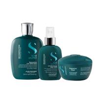 Alfaparf Semi Di Lino Reconstruction Reparative Shampoo 250ml + Máscara 200ml + Fluido 125ml