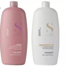 Alfaparf shampoo moisture + condicionador diamond kit 2x 1 litro semi di lino