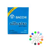 Alfinete Bacchi Para Mapas Sortidos C/50 Unidades Alfinete Bacchi Para Mapas Sortidos C/50 Unidades