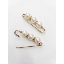 Alfinete broche decorativo com pérolas 6cm acessório para roupas blazer lenço cachecol feminino Alfinete broche decorativo com pérolas 6cm acessório para roupas blazer lenço cachecol feminino