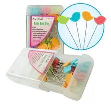 Alfinete cabeça de pássaro para patchwork 120 unid