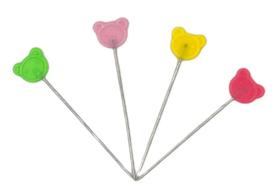 Alfinete cabeça urso para patchwork 60 unid