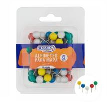 Alfinete Colorido Tipo Bola 6mm para Mapa Brw